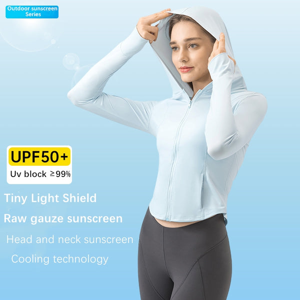 New Arrival: Women's Outdoor UV Protection Hooded Jacket with UPF50+ Sun Block WDQ095