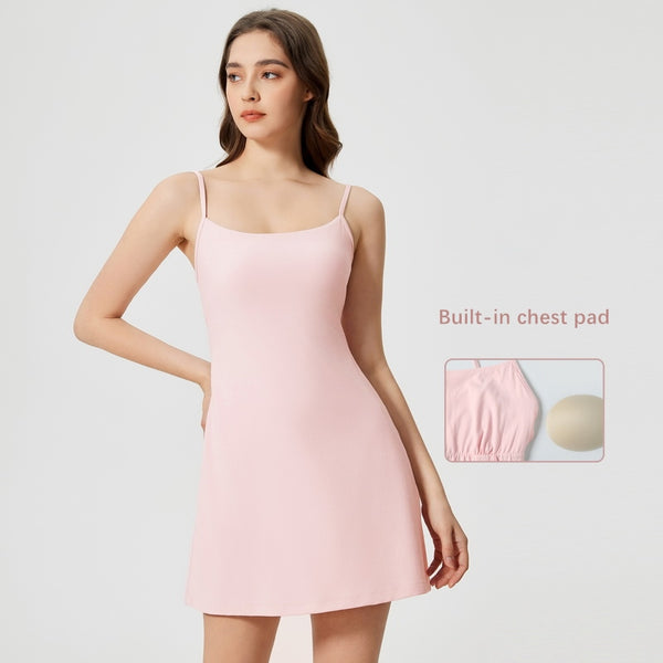 Stylish Women's Fitness and Yoga Dress with Sexy Backless for Tennis  WD25027