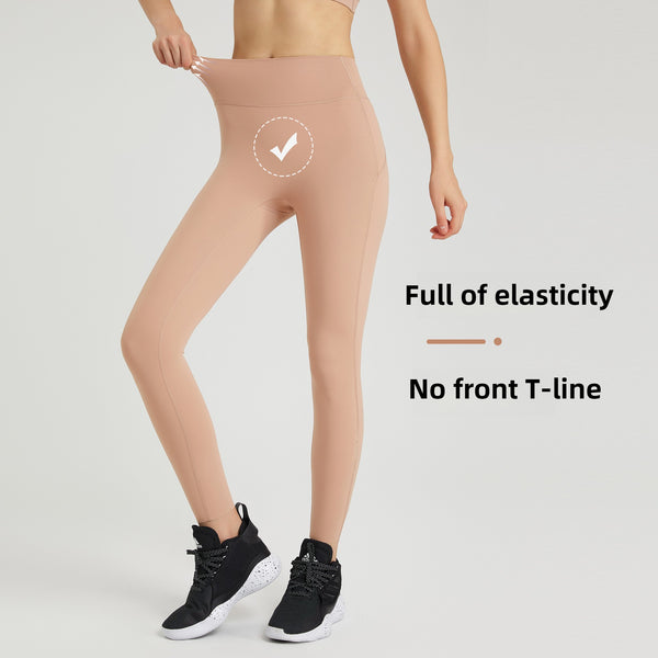 Women Workout Running High Waist Stretch Pants double brushed leggings WDQ221