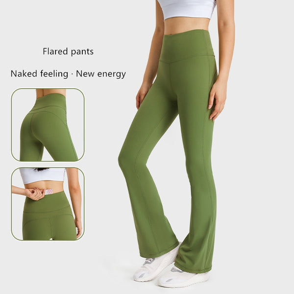 Yoga Pants with High Elasticity Must-have Skinny Bootcut Yoga Pants for Women WDQ204 high elasticity